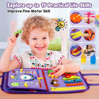Montessori Toddler Activity Board Sensory Learning Book 2 to 4 Years