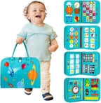 Montessori Toddler Activity Board Sensory Learning Book 2 to 4 Years