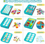 Montessori Toddler Activity Board Sensory Learning Book 2 to 4 Years