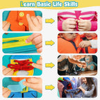 Montessori Toddler Activity Board Sensory Learning Book 2 to 4 Years