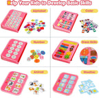 Montessori Toddler Activity Board Sensory Learning Book 2 to 4 Years
