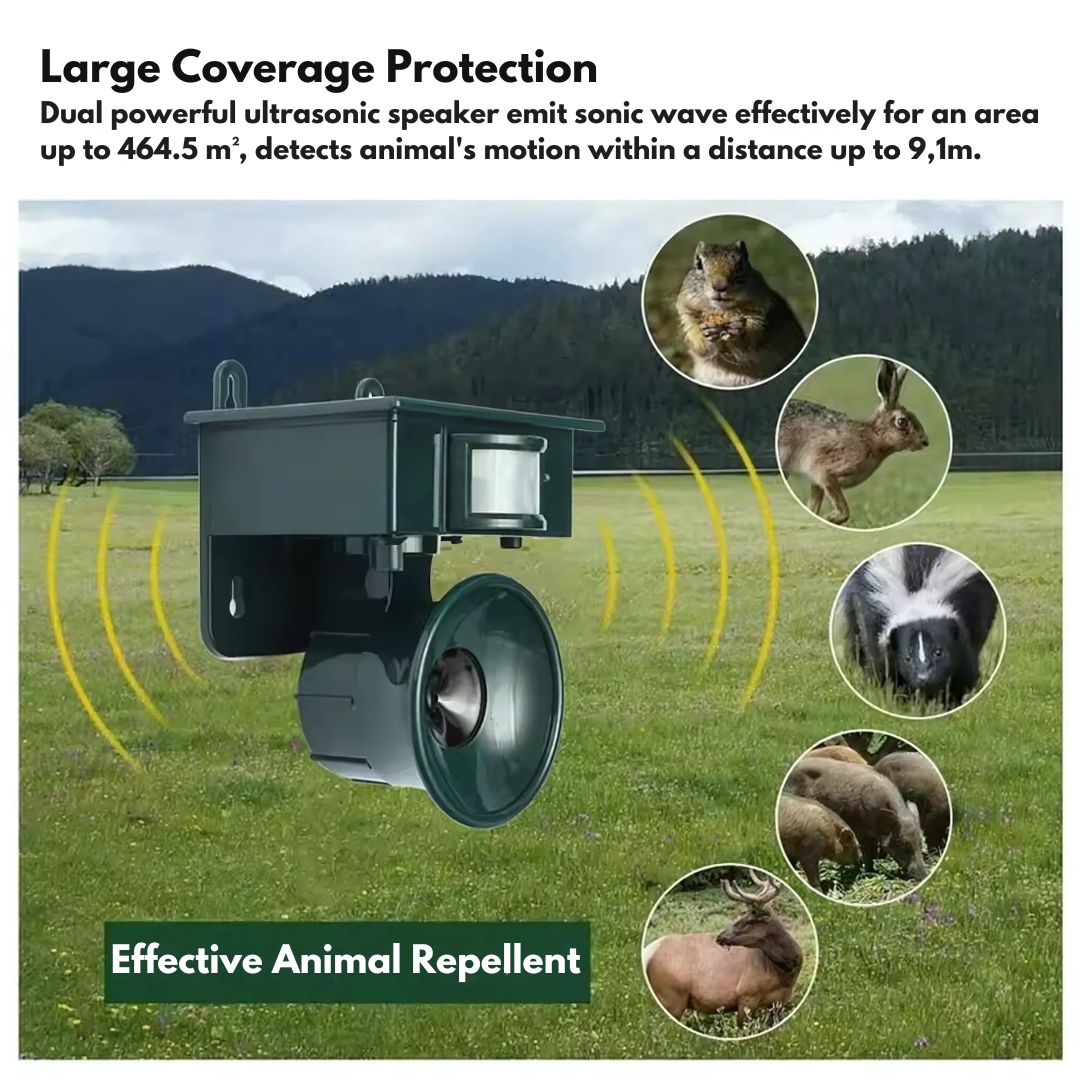 Motion Sensor Bird Repeller Device Outdoor Bird Scarer