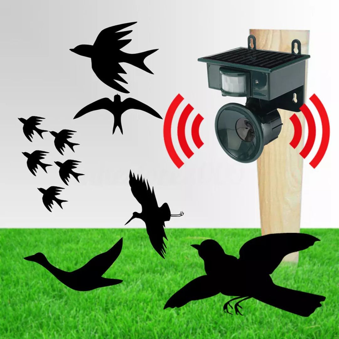Motion Sensor Bird Repeller Device Outdoor Bird Scarer