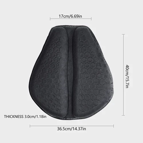 Motorcycle Gel Seat Pad Cushion for Bike Saddle Comfort