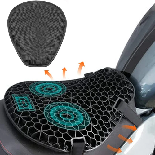 Motorcycle Gel Seat Pad Cushion for Bike Saddle Comfort