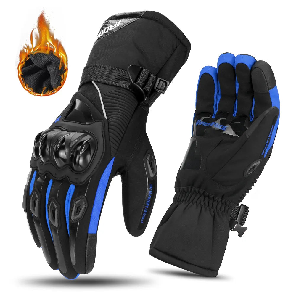 Insulated Motorcycle Riding Gloves Thermal Protective Gloves