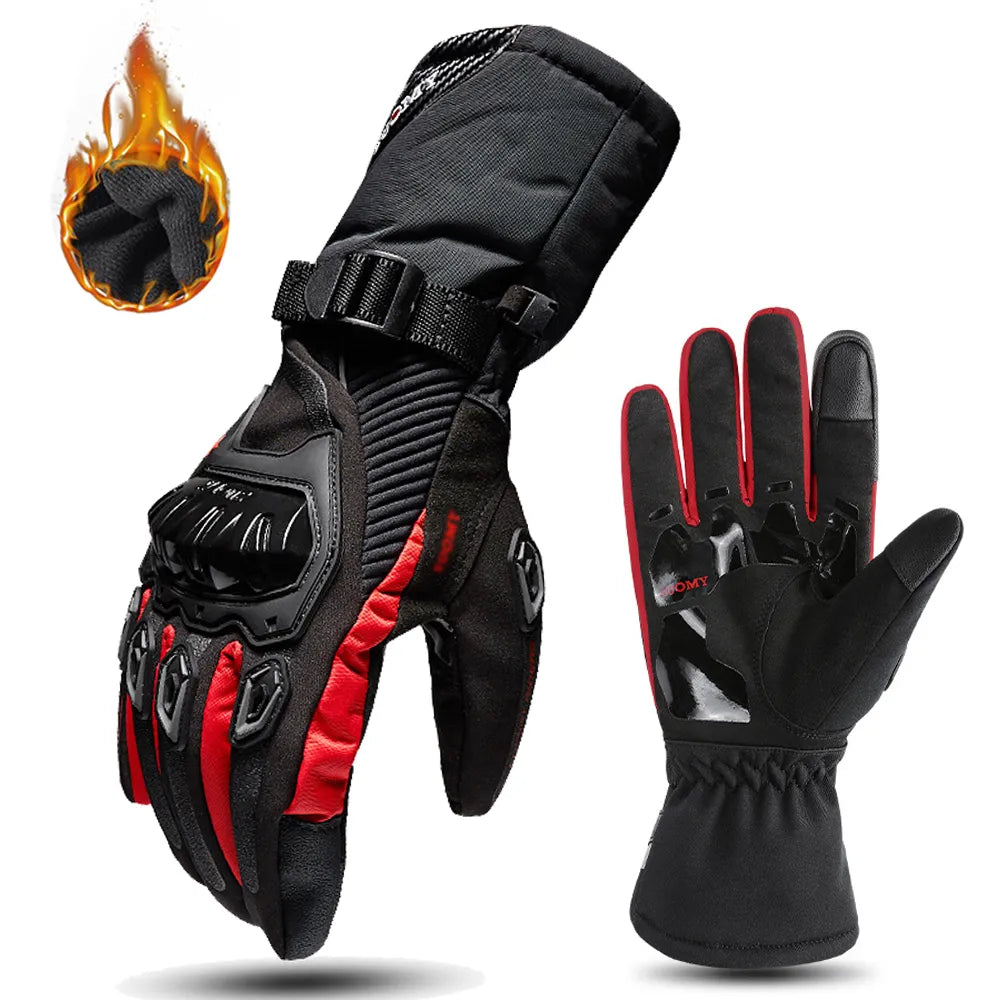 Insulated Motorcycle Riding Gloves Thermal Protective Gloves