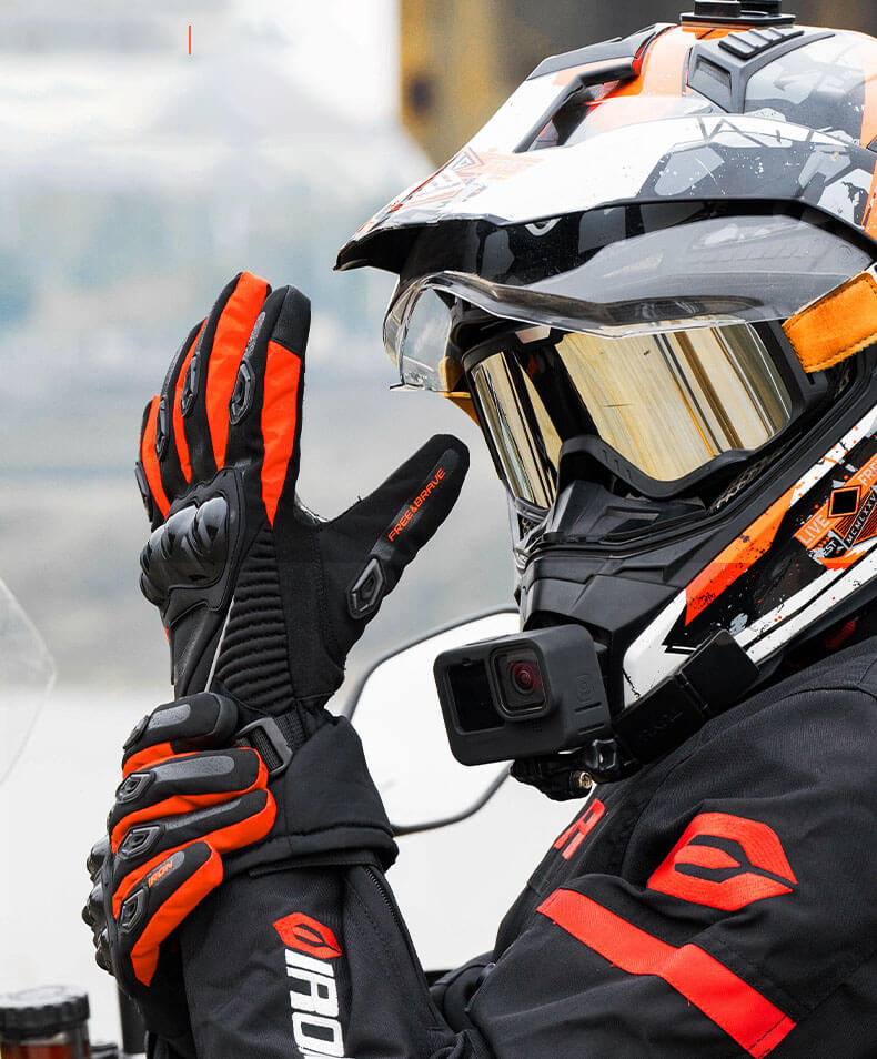 Insulated Motorcycle Riding Gloves Thermal Protective Gloves