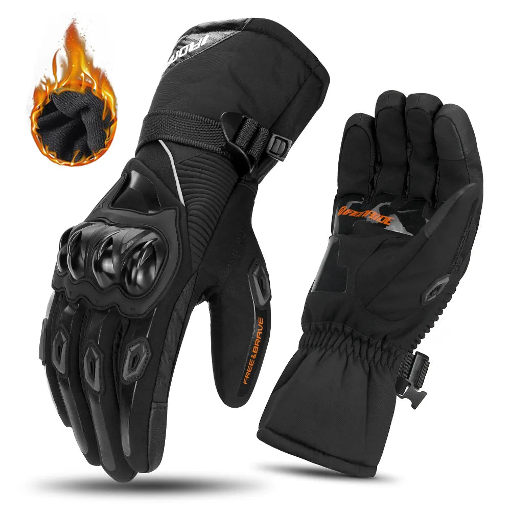 Insulated Motorcycle Riding Gloves Thermal Protective Gloves