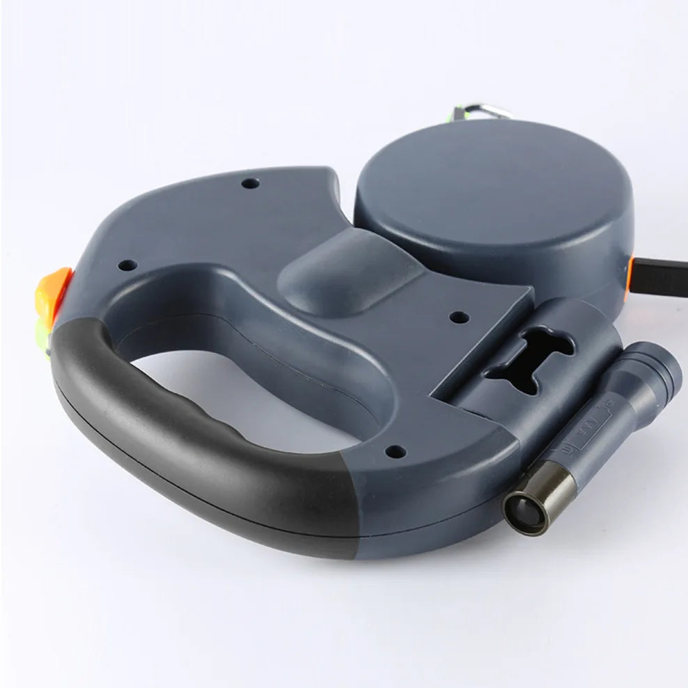 Double Dog Leash with LED Flashlight