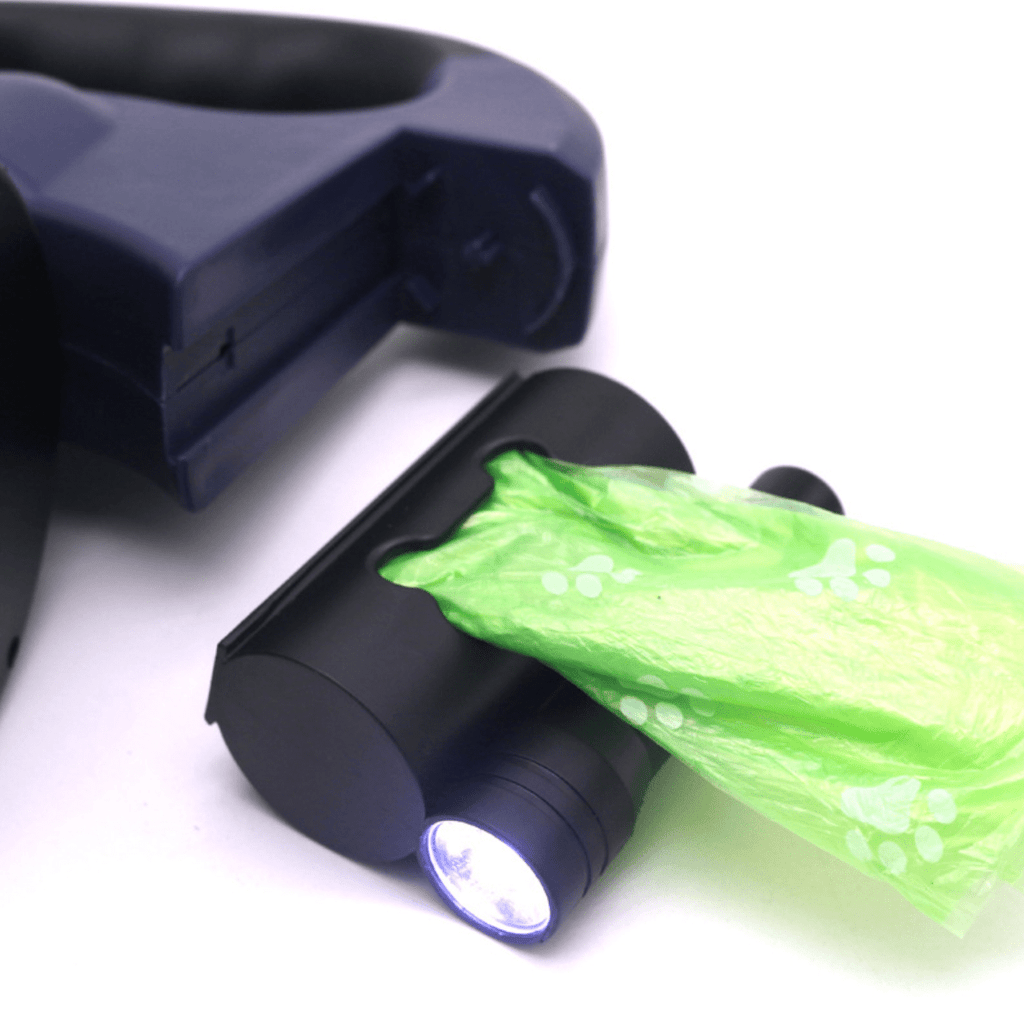 Double Dog Leash with LED Flashlight