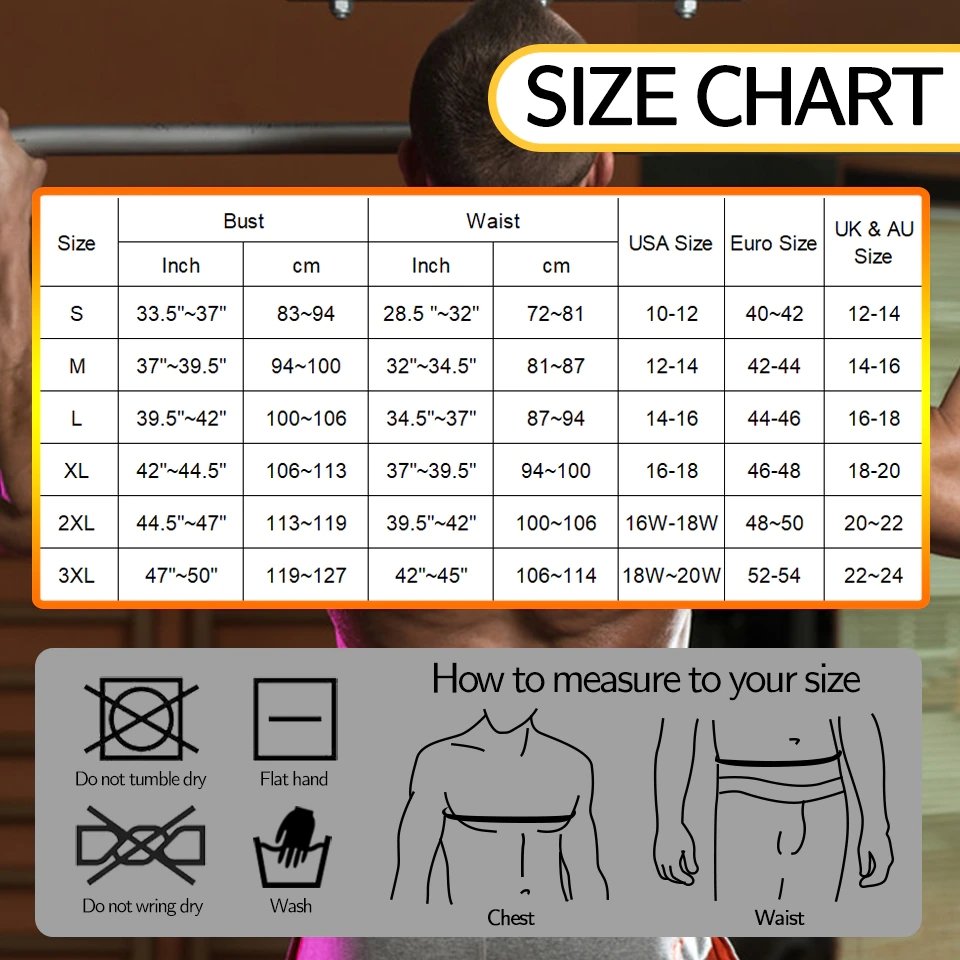 Men's Neoprene Sauna Vest Slim Fit Body Shaper Waist Trainer