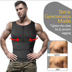 Men's Neoprene Sauna Vest Slim Fit Body Shaper Waist Trainer