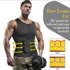 Men's Neoprene Sauna Vest Slim Fit Body Shaper Waist Trainer