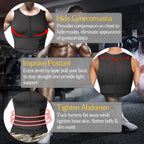 Men's Neoprene Sauna Vest Slim Fit Body Shaper Waist Trainer