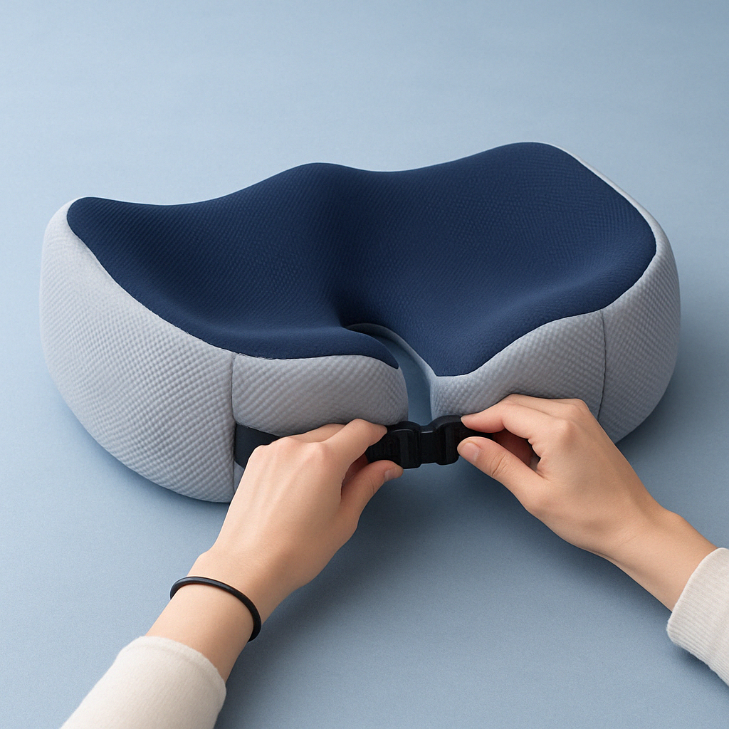 Memory Foam Orthopedic Seat Cushion Adjustable Shape