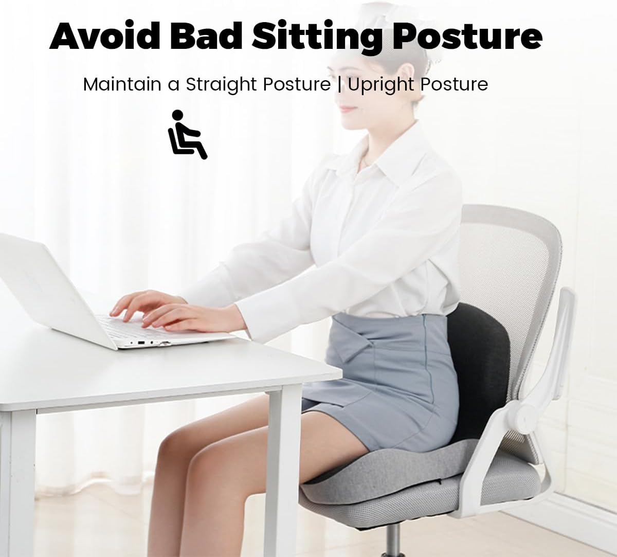 Lumbar Support Orthopedic Seat Cushion Cushion Pad for Chair