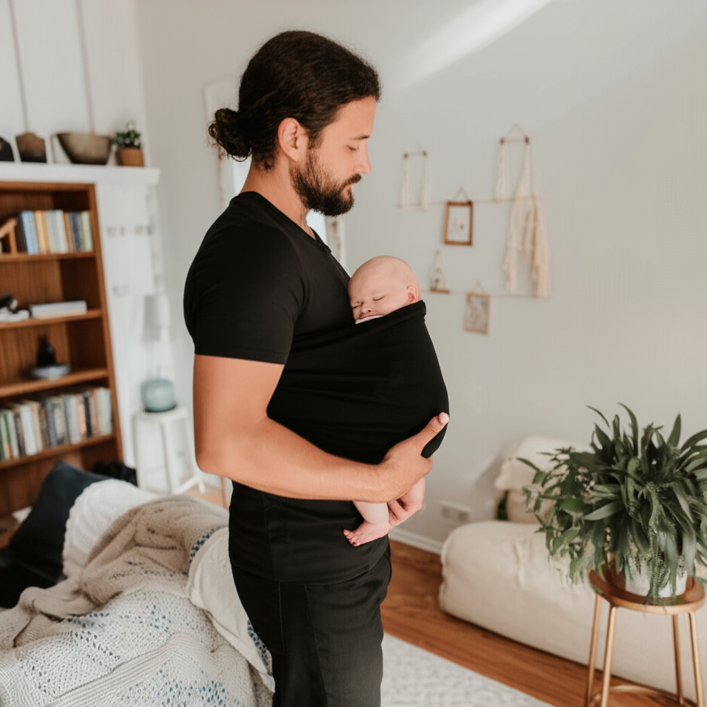 Baby Carrier T Shirt Hands Free Babywearing Shirt for Parents