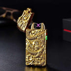 Plasma Rechargeable Electric Lighter with Engraved Design