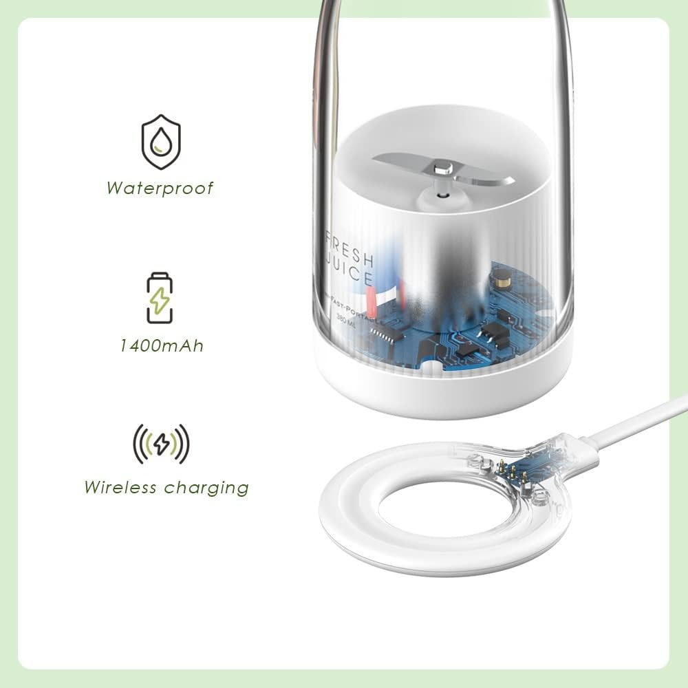 Portable USB Rechargeable Personal Blender Mixer Smoothie Maker