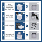 Folding Portable Camping Toilet Seat Outdoor Travel Toilet Chair