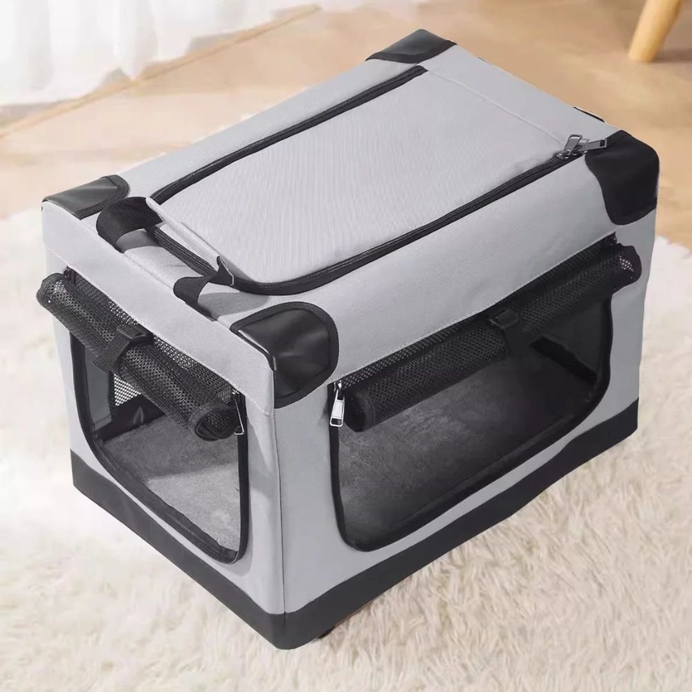 Folding Portable Pet Carrier Crate for Cats and Dogs