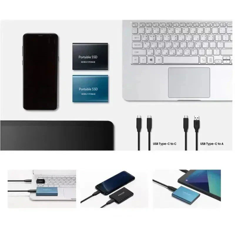 Portable External Solid State Drive SSD Storage Device