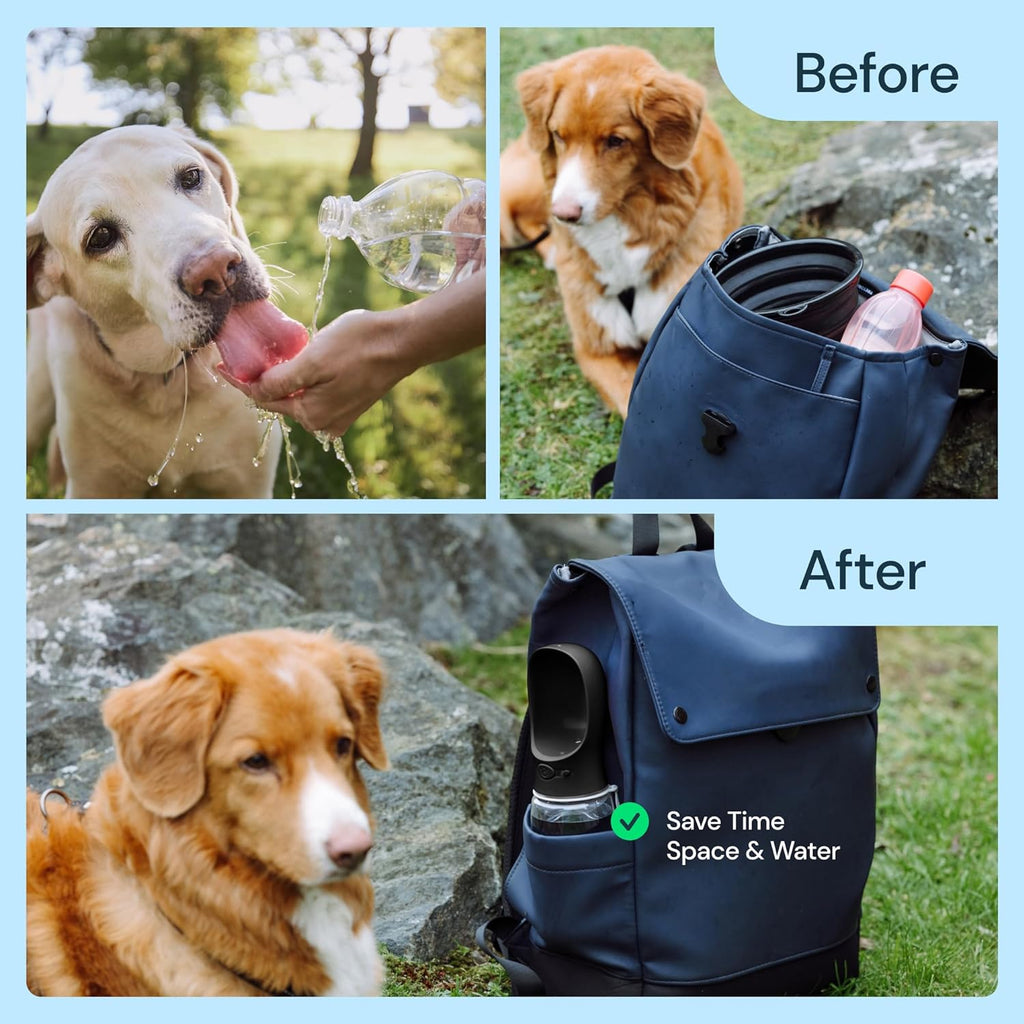 Portable Dog Water Bottle 19 Ounce Travel Pet Water Dispenser