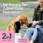 Portable Dog Water Bottle 19 Ounce Travel Pet Water Dispenser
