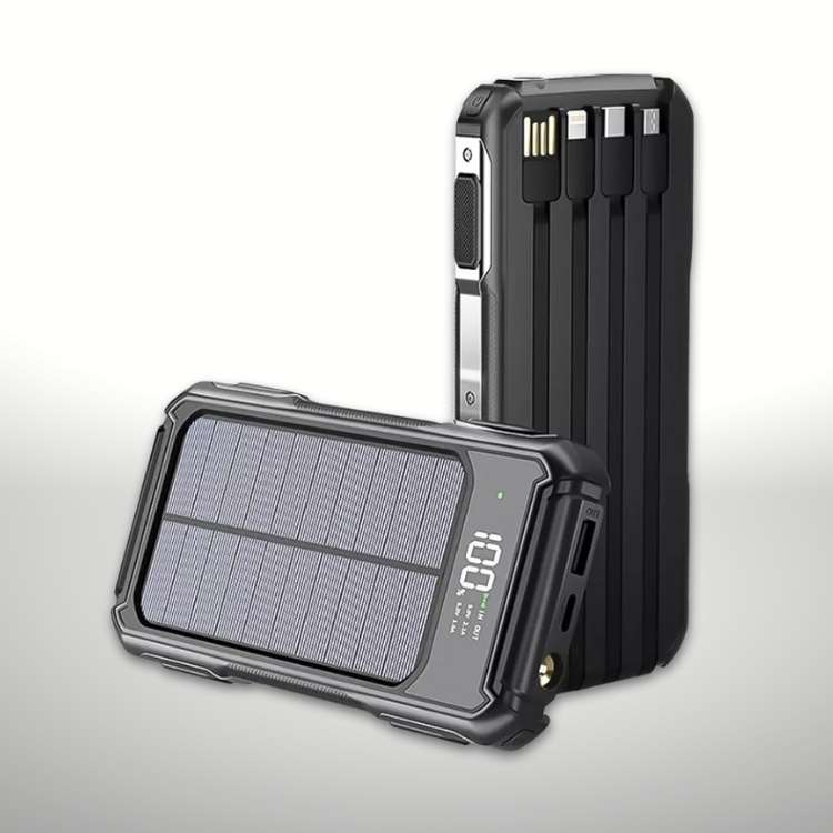Solar Power Bank Portable Charger 200000mAh Battery Pack