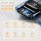 Solar Power Bank Portable Charger 200000mAh Battery Pack