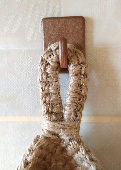 Jute Wall Mounted Storage Baskets Organizer Set