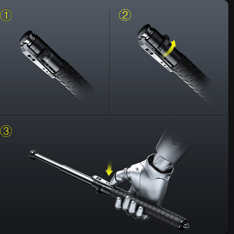 Adjustable Self-Defense Stick Tool Personal Safety Weapon