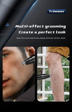 Rechargeable Electric Nose and Ear Hair Trimmer Personal Grooming Tool