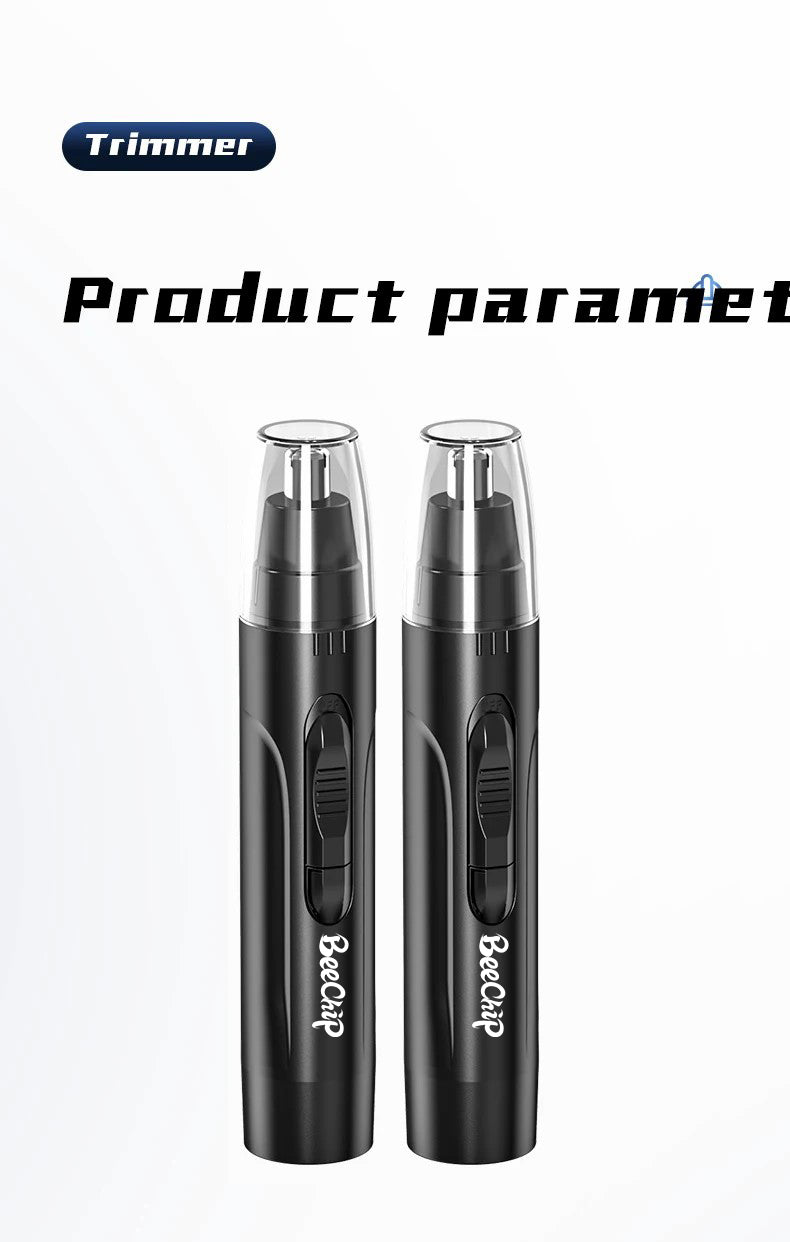 Rechargeable Electric Nose and Ear Hair Trimmer Personal Grooming Tool