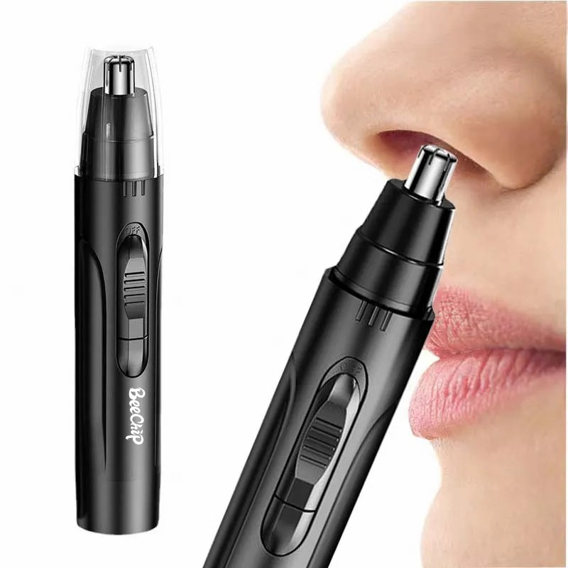 Rechargeable Electric Nose and Ear Hair Trimmer Personal Grooming Tool