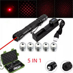 Rechargeable Laser Pointer Pen with Torch Set