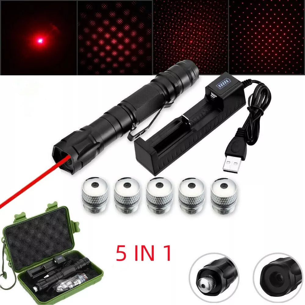 Rechargeable Laser Pointer Pen with Torch Light Set