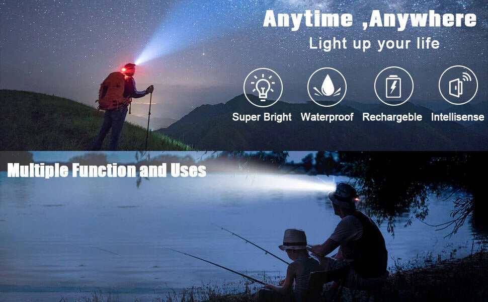 Rechargeable LED Headlamp High Lumen Portable Headlight