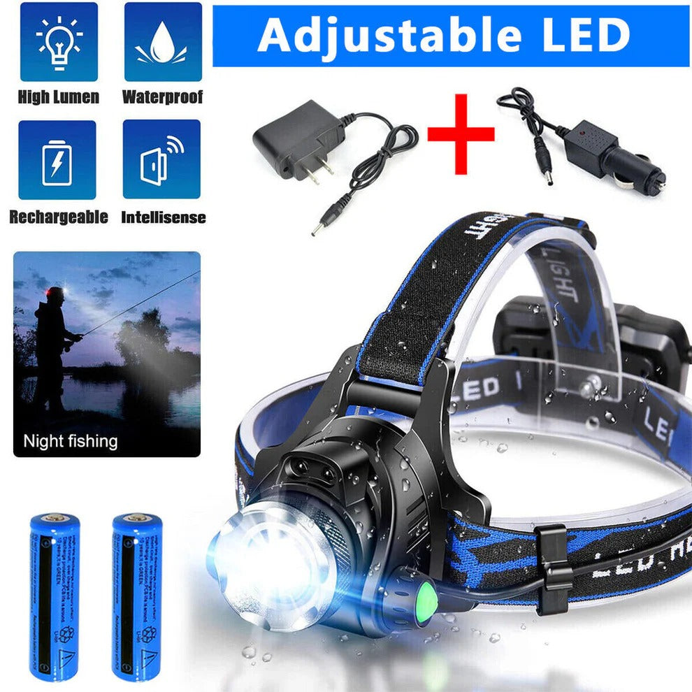 Rechargeable LED Headlamp High Brightness Outdoor Headlight