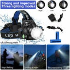 Rechargeable LED Headlamp High Lumen Portable Headlight