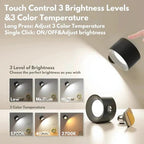 Rechargeable LED Wall Light Circular 360 Degree Rotating Fixture