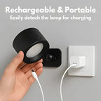 Rechargeable LED Wall Light Circular 360 Degree Rotating Fixture