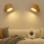 Rechargeable LED Wall Light Circular 360 Degree Rotating Fixture