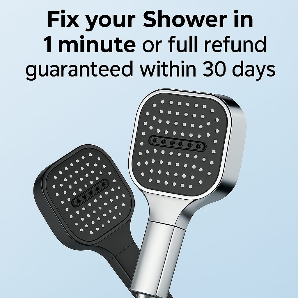 High Pressure Round Adjustable Spray Shower Head Bathroom Fixture