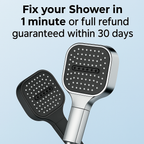 High Pressure Round Adjustable Spray Shower Head Bathroom Fixture