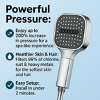 High Pressure Round Adjustable Spray Shower Head Bathroom Fixture