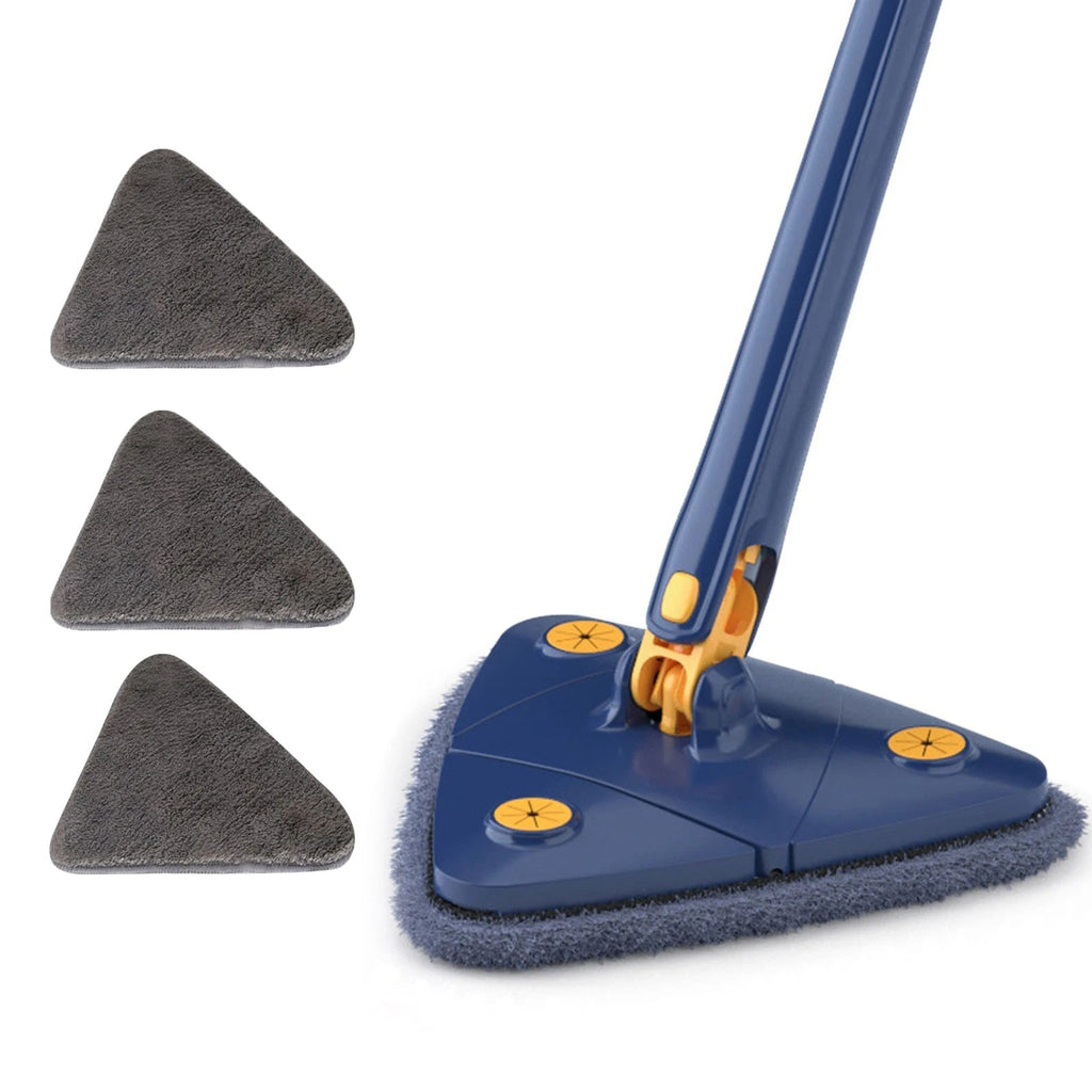 Triangle Floor Mop 360 Degree Rotating for Hardwood and Tile Cleaning