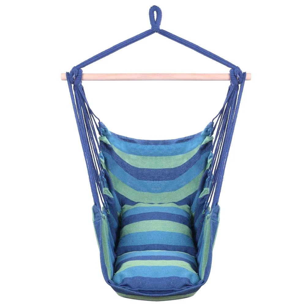 Hanging Rope Hammock Chair Swing Seat Portable Indoor Outdoor