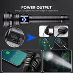 LED Flashlight USB Rechargeable High Lumen Handheld Torch